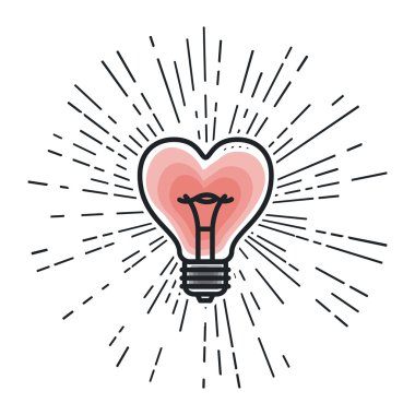 Ampul Işık izole simgesi