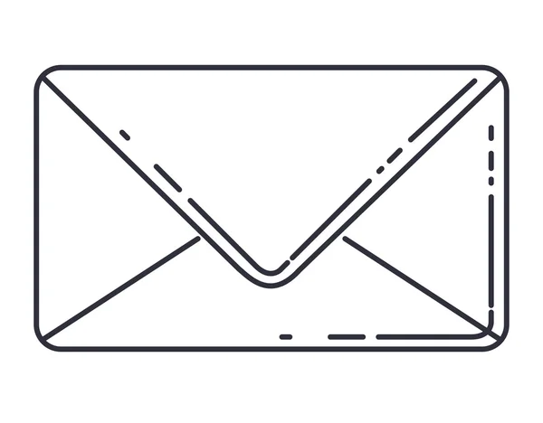 Umschlag Nachricht isoliert Symbol — Stockvektor
