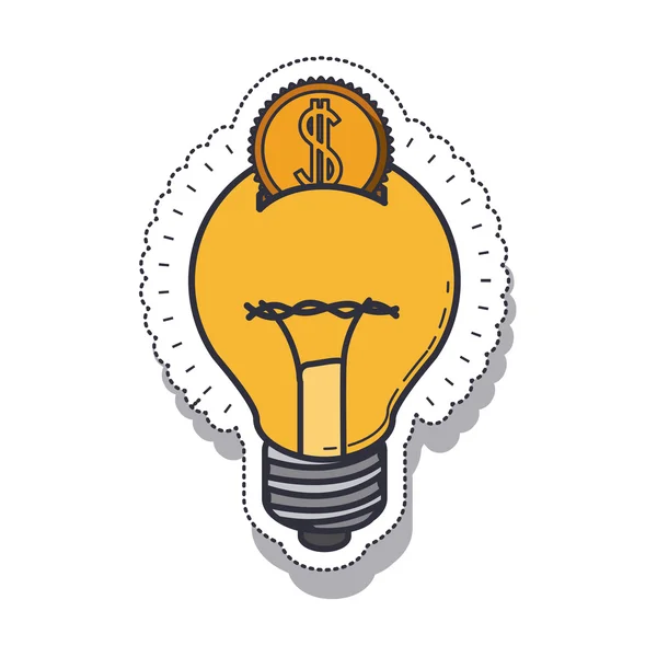 Bulb light isolated icon — Stock Vector