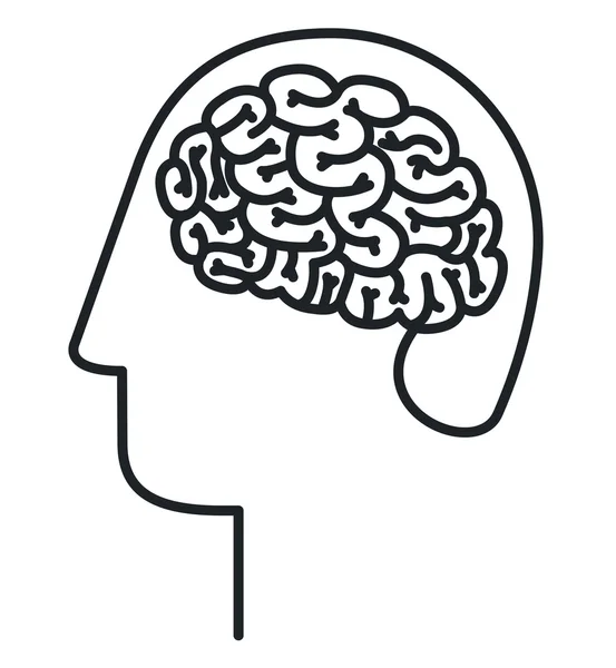 Brain storm geïsoleerde pictogram — Stockvector