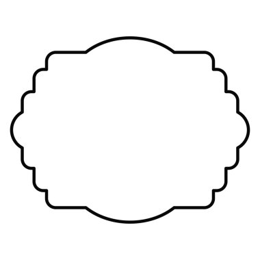 zarif çerçeve dekorasyon izole