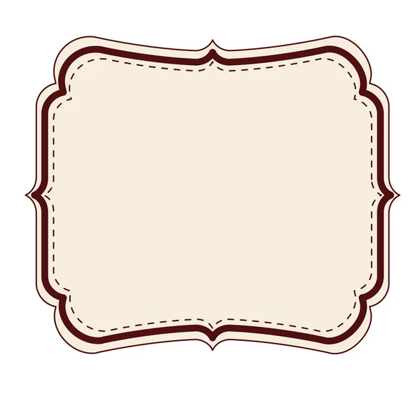 Elegante marco decoración aislada — Vector de stock