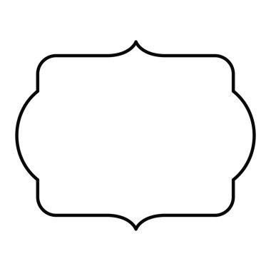 zarif çerçeve dekorasyon izole