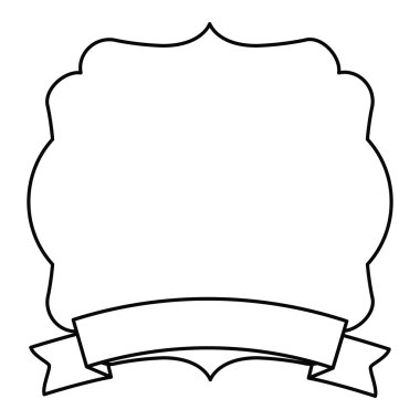 çerçeve şerit izole simgesi tasarım ile