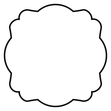 zarif çerçeve dekorasyon izole