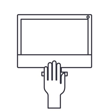 Tablet teknoloji izole simgesi