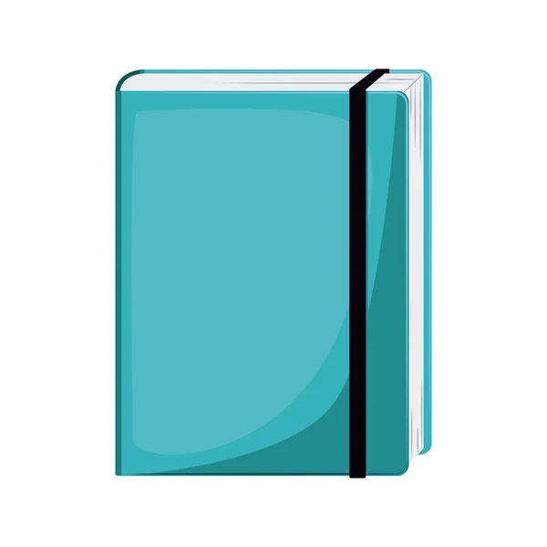 Szöveg book elszigetelt ikon — Stock Vector