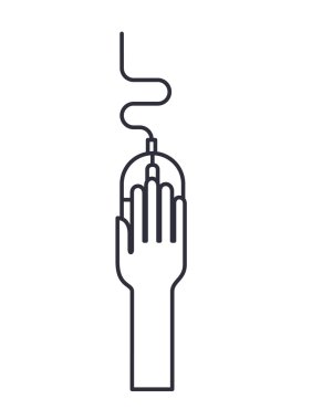 fare bilgisayar izole simgesi