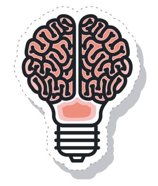 beyin fırtınası izole simgesi