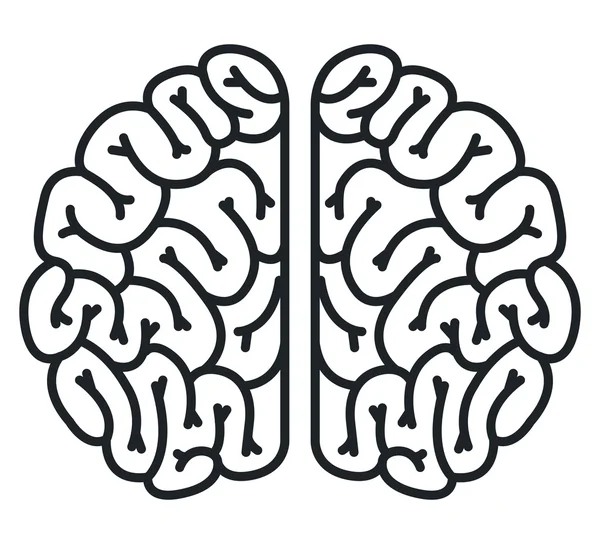 Brain storm geïsoleerde pictogram — Stockvector