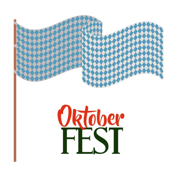 Oktober fest 招待ポスター — ストックベクタ