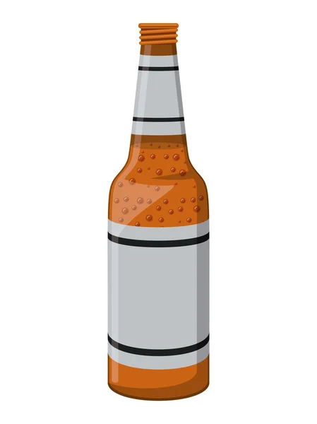 Bier drinken vers geïsoleerde pictogram — Stockvector