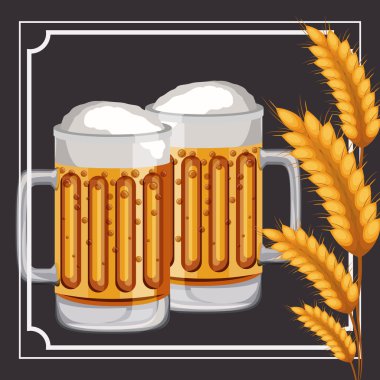 cam bira içecek buğday kulak tasarımı