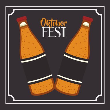 bira çerçeve oktoberfest tasarım