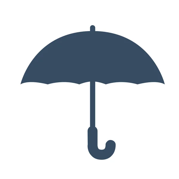 Nezakryté provedení modrý deštník — Stockový vektor