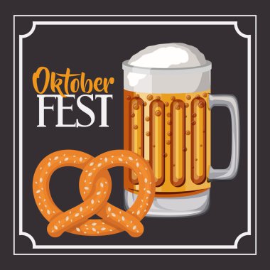 bira çerçeve oktoberfest tasarım