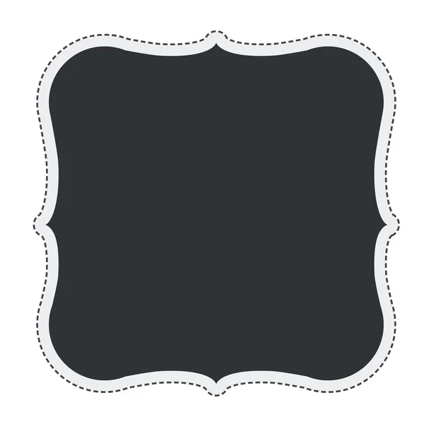 Cadre étiquette bannière conception — Image vectorielle