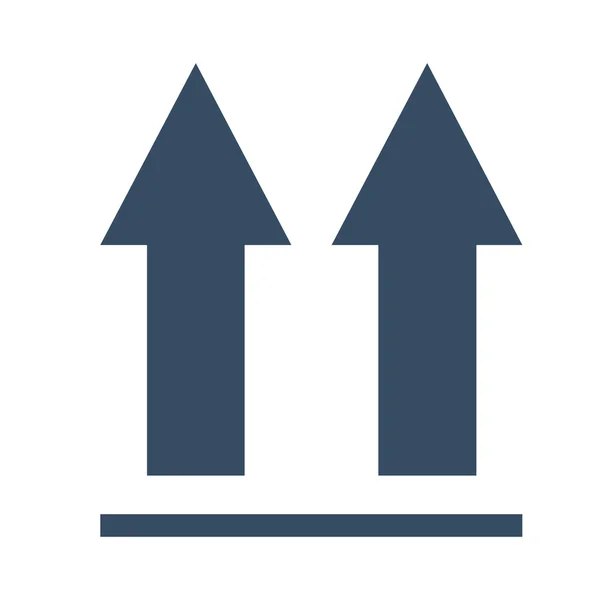 Blue arrow upload design — Stock Vector
