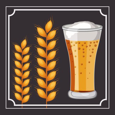 cam bira içecek buğday kulak tasarımı