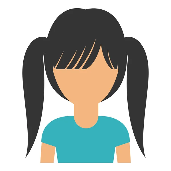Vrouw vrouwelijke avatar ontwerp — Stockvector