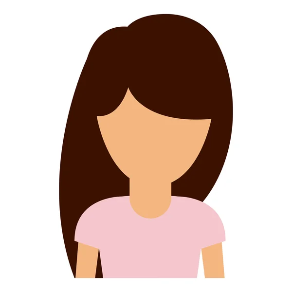 Mulher design avatar feminino — Vetor de Stock