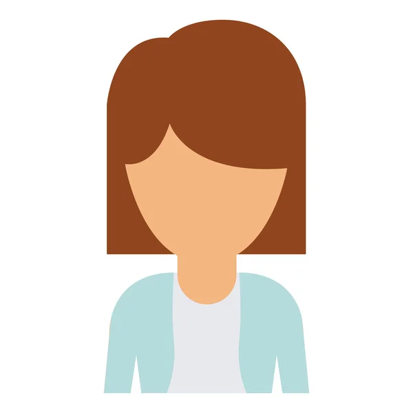 Vrouw vrouwelijke avatar ontwerp — Stockvector