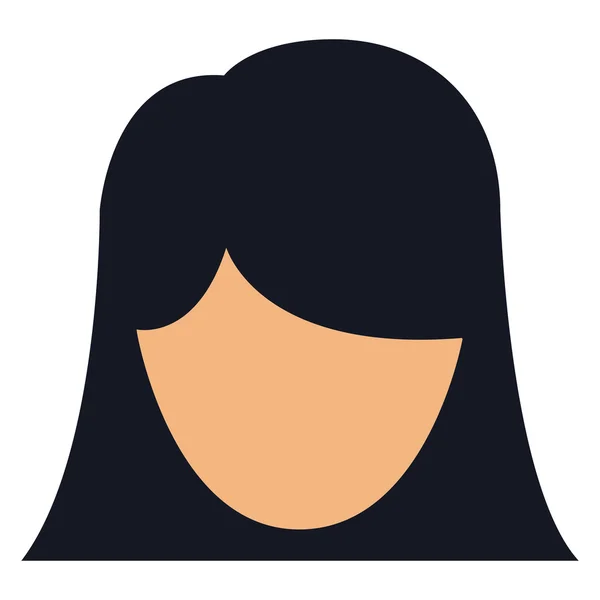 Woman female head avatar design — Stock Vector