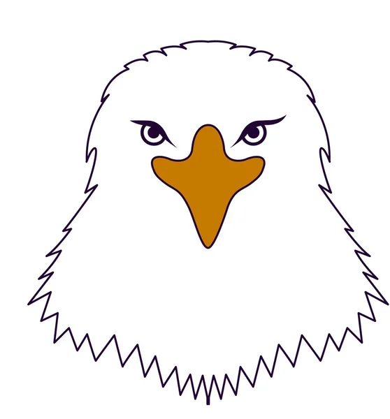 Águila pájaro diseño animal — Vector de stock