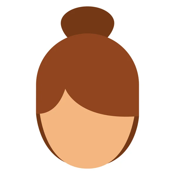 Vrouw vrouwelijke hoofd avatar ontwerp — Stockvector