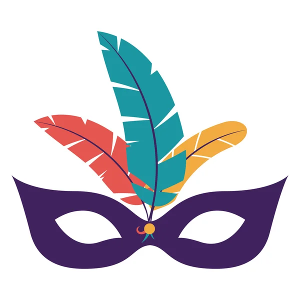 Masker Carnaval festival ontwerp — Stockvector