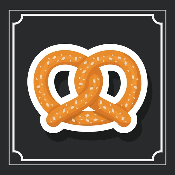 꽈 배기 빵 베이커리 디자인 — 스톡 벡터