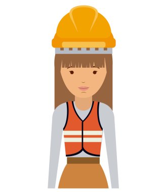 tek tip tasarım ile kadın karikatür