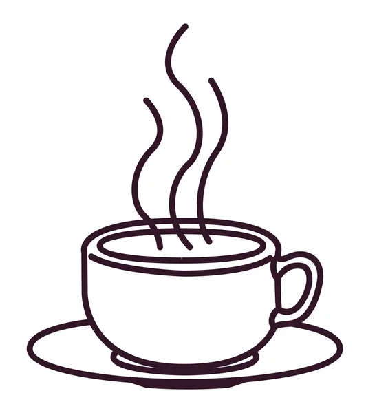 Горячий кофе кружка дизайн — стоковый вектор