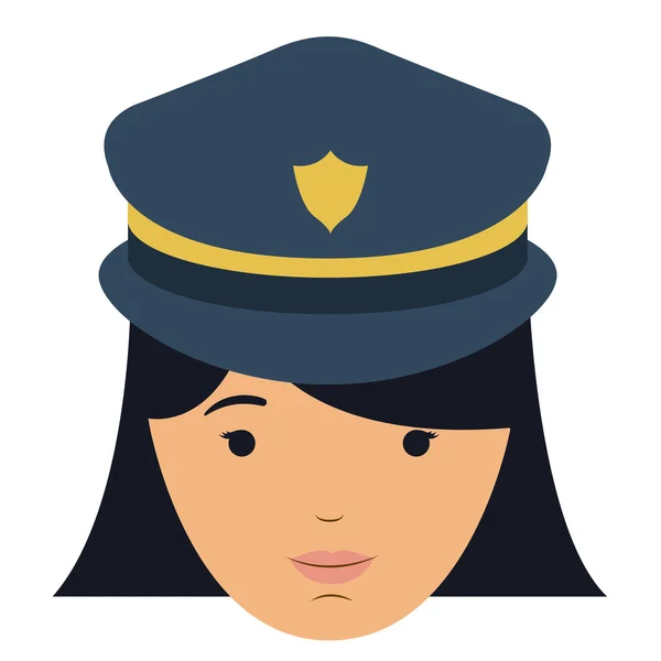 Vrouw cartoon met uniform ontwerp — Stockvector