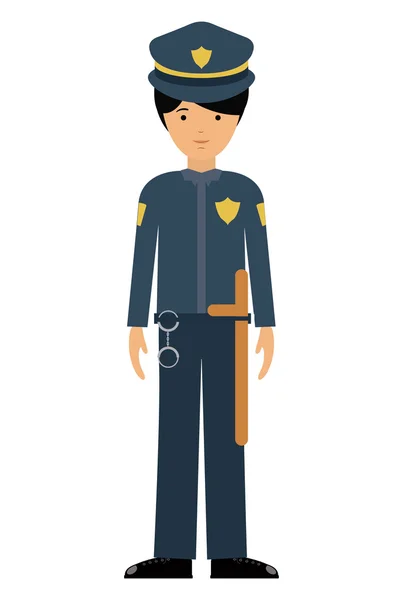 Man cartoon met uniform ontwerp — Stockvector