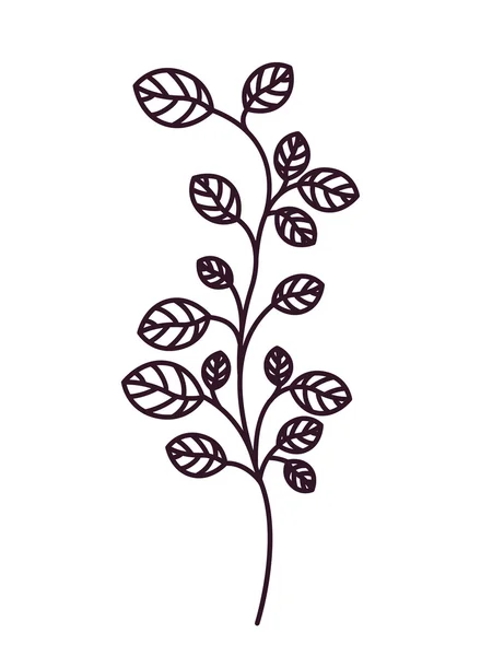 Σιλουέτα φύλλα διακόσμησης — Διανυσματικό Αρχείο