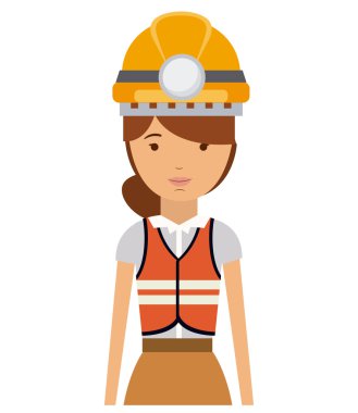 tek tip tasarım ile kadın karikatür