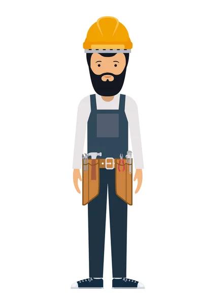 Man cartoon met uniform ontwerp — Stockvector