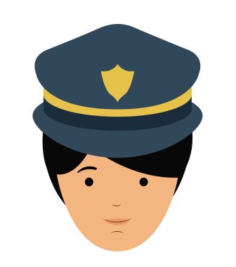 tek tip tasarım ile adam karikatür