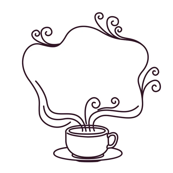 Sıcak kahve kupa tasarım — Stok Vektör