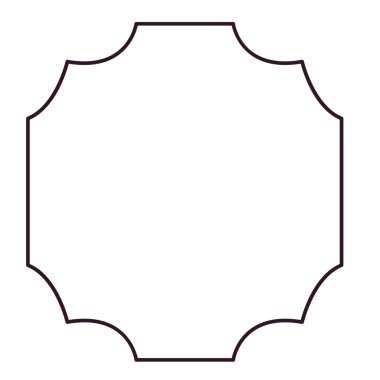 etiket çerçeve siluet tasarlamak