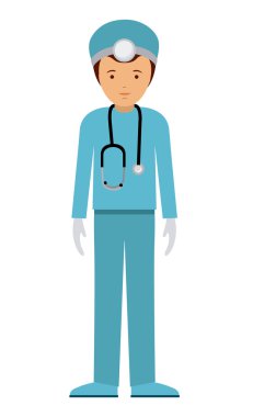 tek tip tasarım ile adam karikatür