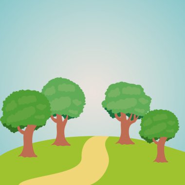 Park landcape yaz ve bahar tasarımı