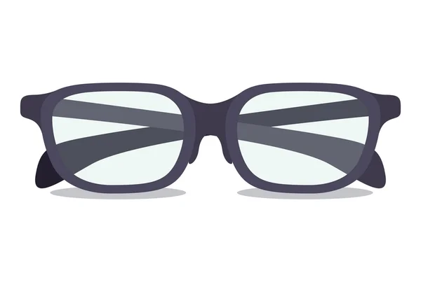 Schwarze Modebrille im Design — Stockvektor