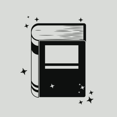 Tasarım okumak için kitap siluet