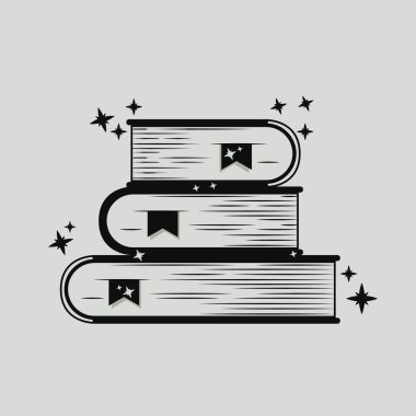 Tasarım okumak için kitap siluet