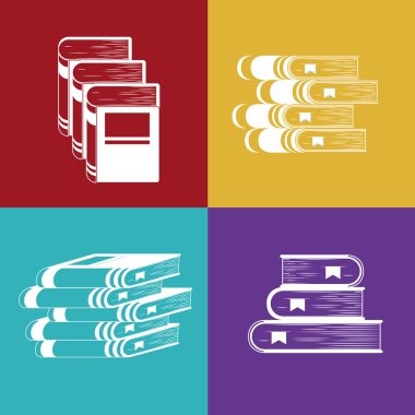 Tasarım okumak için kitap siluet