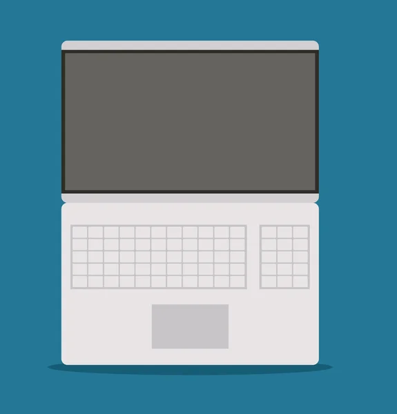 Laptop miniaplikace a technologie design — Stockový vektor