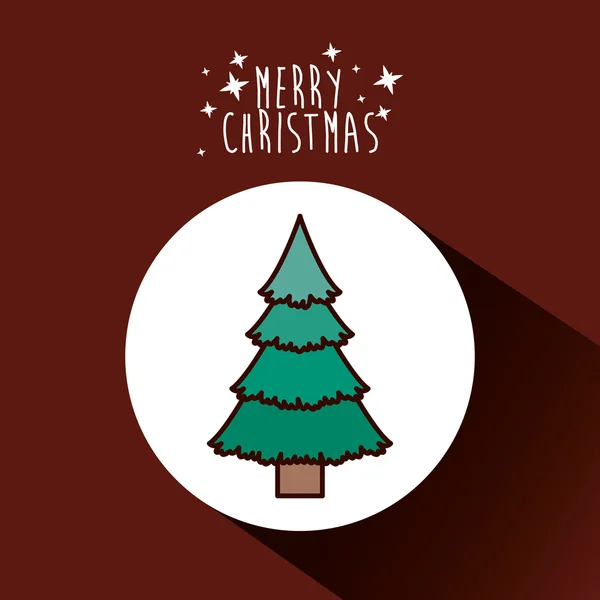 松树上的圣诞设计 — 图库矢量图片