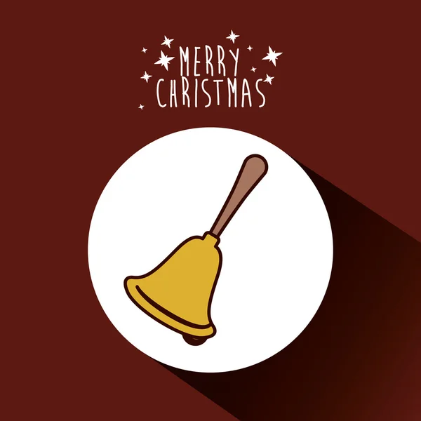 黄金钟的圣诞设计 — 图库矢量图片